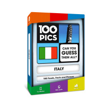 100 PICS Italy Quiz Game - P?dagogisk rejsetrivia Flash-kortpuslespil til smarte b?rn POP08007