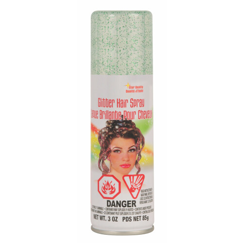 Rubies Rubies Glitter Hairspray Grn