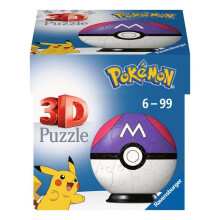 Ravensburger 11564 Pokemon Master Ball 3D Jigsaw Puzzle for Kids and Adults Age 6 Years Up-54 Pieces-No Glue Required