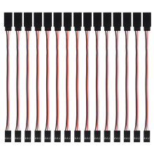 15pcs Cable de Extensión Servo 3 Pines 15cm Macho a Hembra para RC