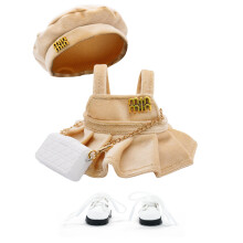 Ropa para mueca de 17 cm Conjunto de 2 piezas de estilo elegante de lujo hecho a mano de primera calidad Conjunto de moda de alta gama con acces