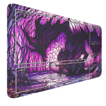 Speelmat voor MTG - gestikte randen TCG speelmat - 24x14 inch antislip Dragon MTG speelmat glad oppervlak rubberen basis bordspel muismat voor ruilka