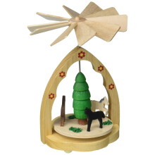Alexander Taron 1714 Richard Glaesser Mini Piramide-Paarden-4,25"" H B x 3,25"" Bruin