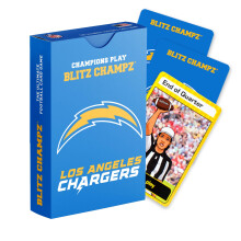Blitz Champz Los Angeles Chargers - Oficiln NFL hrac karty a nabjecky Drky pro mue a eny Zbavn cestovn karetn hry pro dospel a deti Vek 7