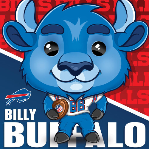 Puzzle per bambini Billy Buffalo - Mascotte Buffalo Bills 100 pezzi 2