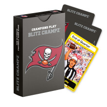 Blitz Champz Tampa Bay Buccaneers - Carte da gioco ufficiali della NFL e regali Buccaneers per uomini e donne Divertenti giochi di carte da viagg