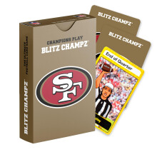 Blitz Champz San Francisco 49ers - Offici?e NFL-speelkaarten en San Francisco 49ers-cadeaus voor mannen en vrouwen Leuke reiskaartspellen voor volwas
