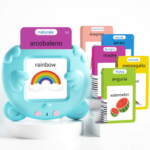 Italiaans en Engels Sprekende Flash Cards voor peuters 510 Zichtwoorden Tweetalig leerspeelgoed voor kinderen Autisme Pocket Logopedie Speelgoed Ital