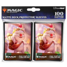 Ultra PRO - Final Fantasy x Universes Beyond Stiltzkin Moogle Merchant Fundas protectoras de baraja de 100 quilates para Magic: The Gathering | A