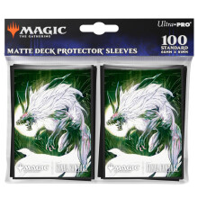 Ultra PRO - Final Fantasy x Universes Beyond Summon Fenrir Buste protettive per mazzo da 100 ct per Magic: The Gathering | Accessori per carte co