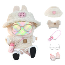 Set di vestiti per accessori per bambole (senza bambola) Set di vestiti carini Kawaii 5 pezzi per bambole da 15 cm 17 cm Set di vestiti per bambo
