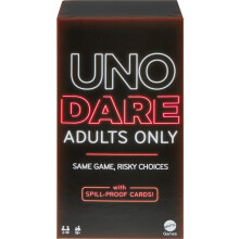 UNO Dare Adults Only, UK English Version, Card Game for Game Night, Travel, Camping & Party, HRL30