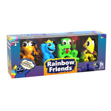 Rainbow Friends Minifigure Collector 4PK - Neon Finish Blue, Green, Orange, Yellow