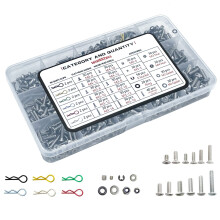 Kit di viti per telecomando universale da 662 pezzi Kit combinato di viti in acciaio inossidabile 304 Adatto per Traxxas assiale Redcat HPI Arrma