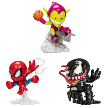 Marvel Spider-Man Mighty-Verse Collection Srie 1 Multipack 3 figurines collectionner de 2,5 pouces Jouets de super-hros pour les enfants de 4