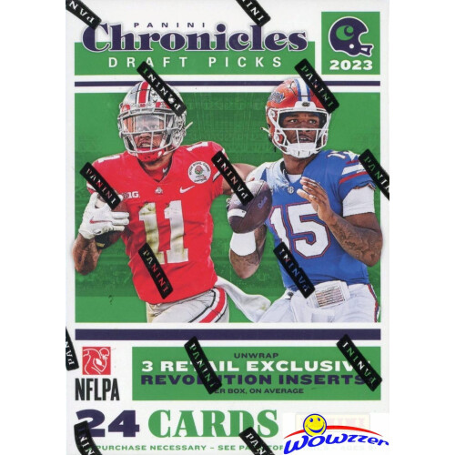 2023 Panini Chronicles Draft Picks NFL-voetbalruilkaarten Blaster Box