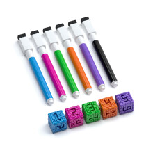 Mind Space Bordspel - Polyomino Roll & Write - 1 tot 5 spelers - 30 minuten speeltijd (Mind Space: Brain Dice en extra marker-upgrade)
