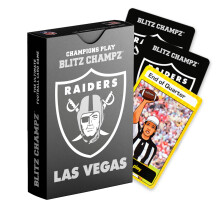 Blitz Champz Las Vegas Raiders - Offici?e NFL-speelkaarten en Raiders Cadeau voor mannen en vrouwen Leuke reiskaartspellen voor volwassenen en kinder