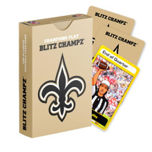 Blitz Champz New Orleans Saints - Offici?e NFL-speelkaarten en New Orleans Saints-cadeaus voor mannen en vrouwen Leuke reiskaartspellen voor volwasse
