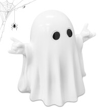 donciety Halloween Ghost Figurine Ghost Decor, Rock Funny Ghost Statue, Cute Ghost Figurine,Resin Ghost Statue Halloween Decoration for Gift Props Tab