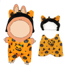 T?j til 17 cm dukker (INGEN dukke) Outfit med tilbeh?r Dragt S?dt stilfuldt p?kl?dningss?t Gr?skar Halloween