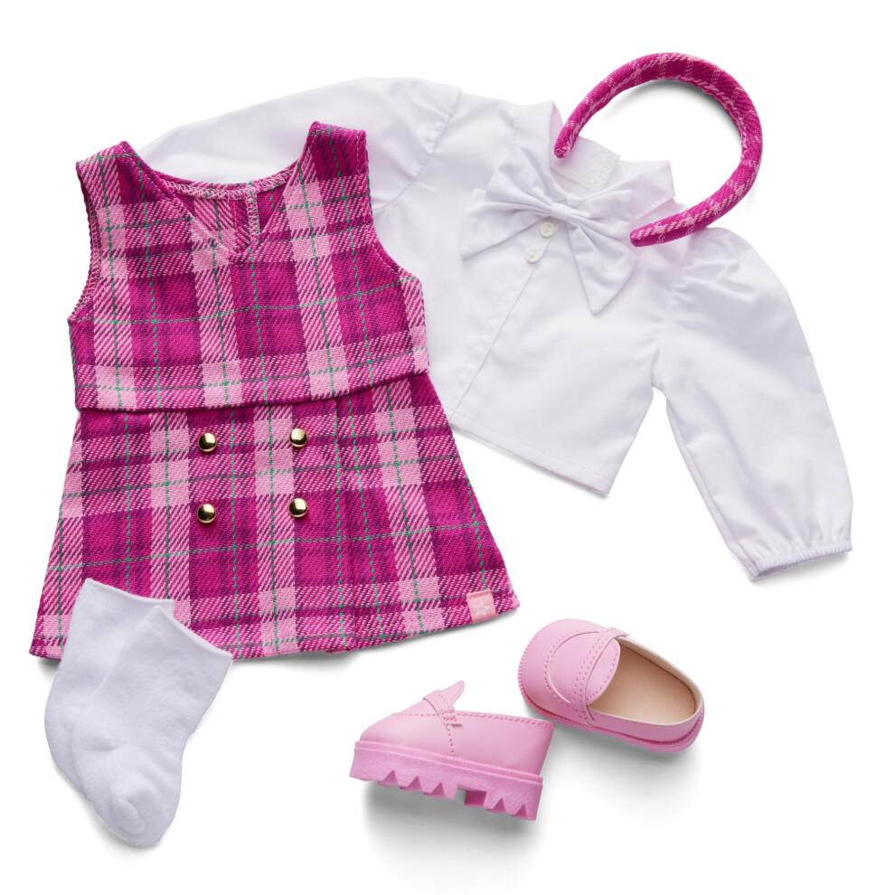 American Girl , Truly Me 18-Inch Doll Outfit, Pink & Preppy Outfit, For Ages 6+