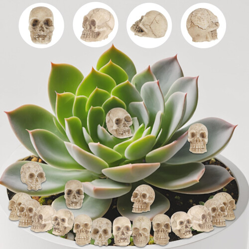 Junware 40 kpl Mini Skull Figurines 2