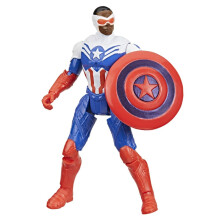 AVENGERS Marvel VenomVersus Epic World of Action Anti-Venom Captain America Figur und Schildzubehr, 10 cm groes Superhelden-Spielzeug fr Kinde
