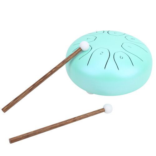 5,5 Zoll Cyan Stahlzungen-Ethertrommel mit Handpan-Tasche