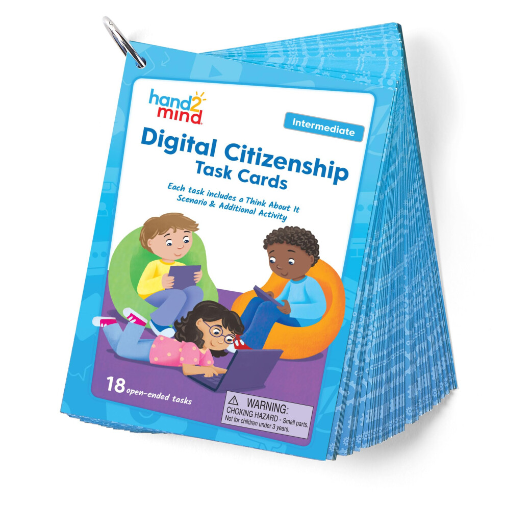 Photos - Board Game hand2mind Digital Citizenship Intermediate Task Cards, Ages 8+, Computer Science & Technology for Kids 8-12, STEM Projects,