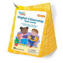 hand2mind Digitaal burgerschap Taakkaarten voor beginners, leeftijd 5+ Computerwetenschappen en technologie voor kinderen 5-7 STEM-projecten STEM-act