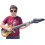 Guitarra Inflável Rock-n-Roll Dourada (40 Polegadas) - Pacote com 6 4