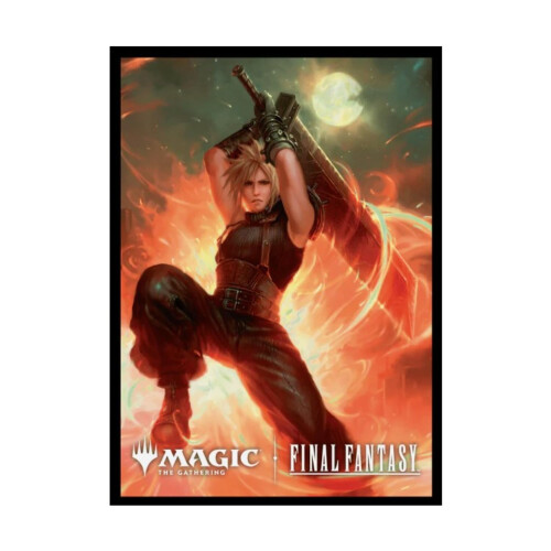Ultra PRO - Final Fantasy x Universes Beyond Cloud Midgar Mercenary (Commander) 100 karat Deck Protector Sleeves til Magic: The Gathering | Samle