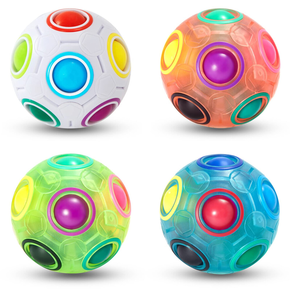 Photos - Jigsaw Puzzle / Mosaic Magic Rainbow Puzzle Ball- Fidget Ball 3D Puzzle Stress Reliever Brain Teaser Fidget Toy- Birthday Party Easter Christmas St