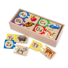 MELISSA & DOUG Puzzle Lettere Autocorrettive (Set di 6)