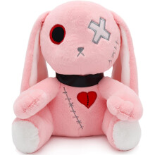 Doll en Peluche Lapin LVQING, Jouet en Peluche Halloween, Lapin Effrayant aux Grandes Oreilles