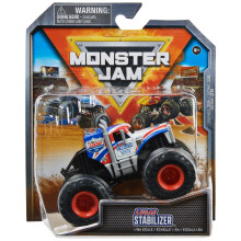 Monster Jam, Camioneta Oficial Lucas Stabilizer, Veículo Die-Cast, Escala 1:64, Brinquedos para Meninos a Partir de 3 Anos