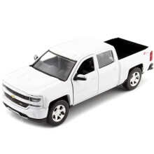 Motormax - Chevrolet Silverado 1500 LT Z71 2017 - Bílý Diecast Model 1:24