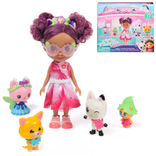 Gabby's Dollhouse: The Movie, Gabby's Garden Friends Pack with 6-Inch Gabby Doll, 4 Toy Figures & Accessories, Kids Toys for Girls & Boys Ages 3 and U