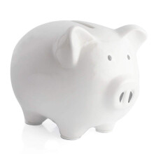 KOHIENWO Piggy Bank,child to cherish ceramic Pig Money Piggy Banks for Boys girls Kids Blue
