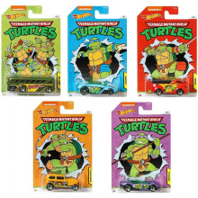 Hot Wheels Teenage Mutant Ninja Turtles TMNT Set completo di 5 veicoli