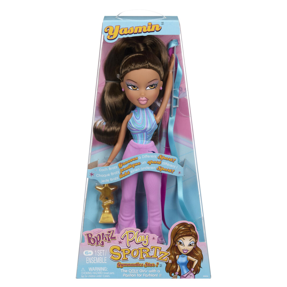 Bratz Play Sportz Yasmin Fashion Doll With Accessories Gymnastics