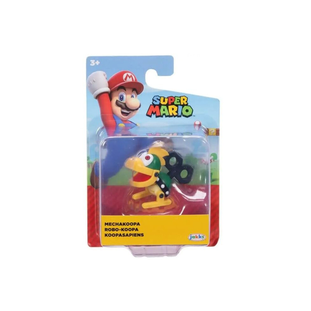 New Super Mario 2.5 Inch Mini Action Figure - Mechakoopa - Packaging May Vary Collectable Toy 0192995759602