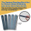S?t med plastmodeldisplayelementer (plastikmodel Gundam Interlocking Display Base x2 Customization Stickers x1 Sanding Stick #120#240#600#800#100 5