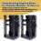 S?t med plastmodeldisplayelementer (plastikmodel Gundam Interlocking Display Base x2 Customization Stickers x1 Sanding Stick #120#240#600#800#100 2