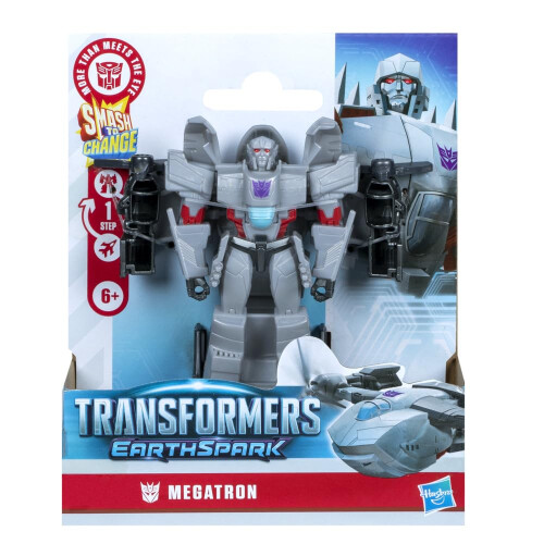 Transformers Transformers EarthSpark 1-Step Smash Changers Megatron 10 cm Figura de Ação 2