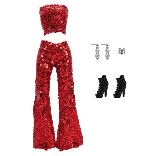 Roupas de Boneca, 5 Conjuntos de Vestidos de Inverno Calças Casaco Chapéu para Bonecas de 11.5 Polegadas 1