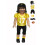Conjunto de Futebol Amarelo e Preto 6pc para Bonecas de 18 Polegadas | Qualidade Premium & Design Moderno | Roupas para Bonecas 1