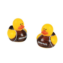 Fun Express Mini Paperelle di Gomma da Calcio (Set di 24) Paperelle di Gomma-Decorazioni da tavolo Accenti Bomboniere Regali Novit?