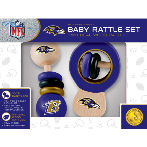 Cincinnati Bengals NFL Wood Rattle 2-pack 1